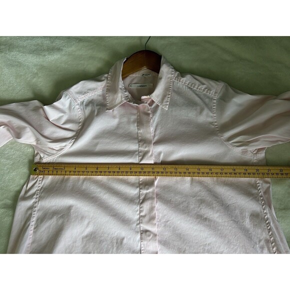 Lareida Womens Shirt Sz 38 Button Up Stretchy Career Light Blush Pink Designer - Picture 7 of 12